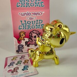 Lite Liquid Chrome Light Lemon 2 inch Unicoro by Tokidoki Open Blindbox NEW
